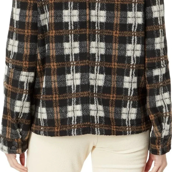 Joie Zip Front Printed  Plaid Jacket - Picture 2 of 7